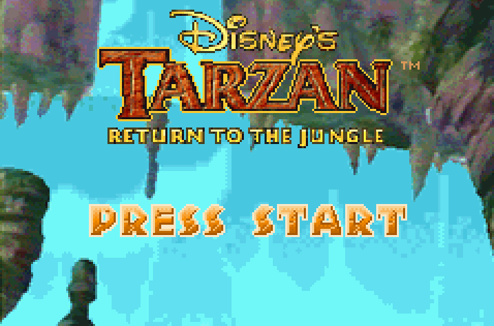 Tarzan Return to the Jungle Title Screen